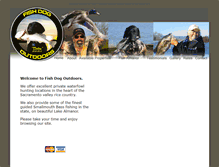 Tablet Screenshot of fishdogoutdoors.com